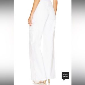 NEW AGOLDE Minka High Rise Wide Leg Cargo Jeans in Milkshake size 23 - NWOT